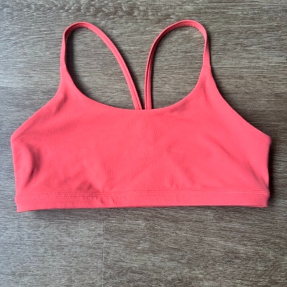 Athleta Transcend Scoop Sports Bra A-C Orange Haze Size Small